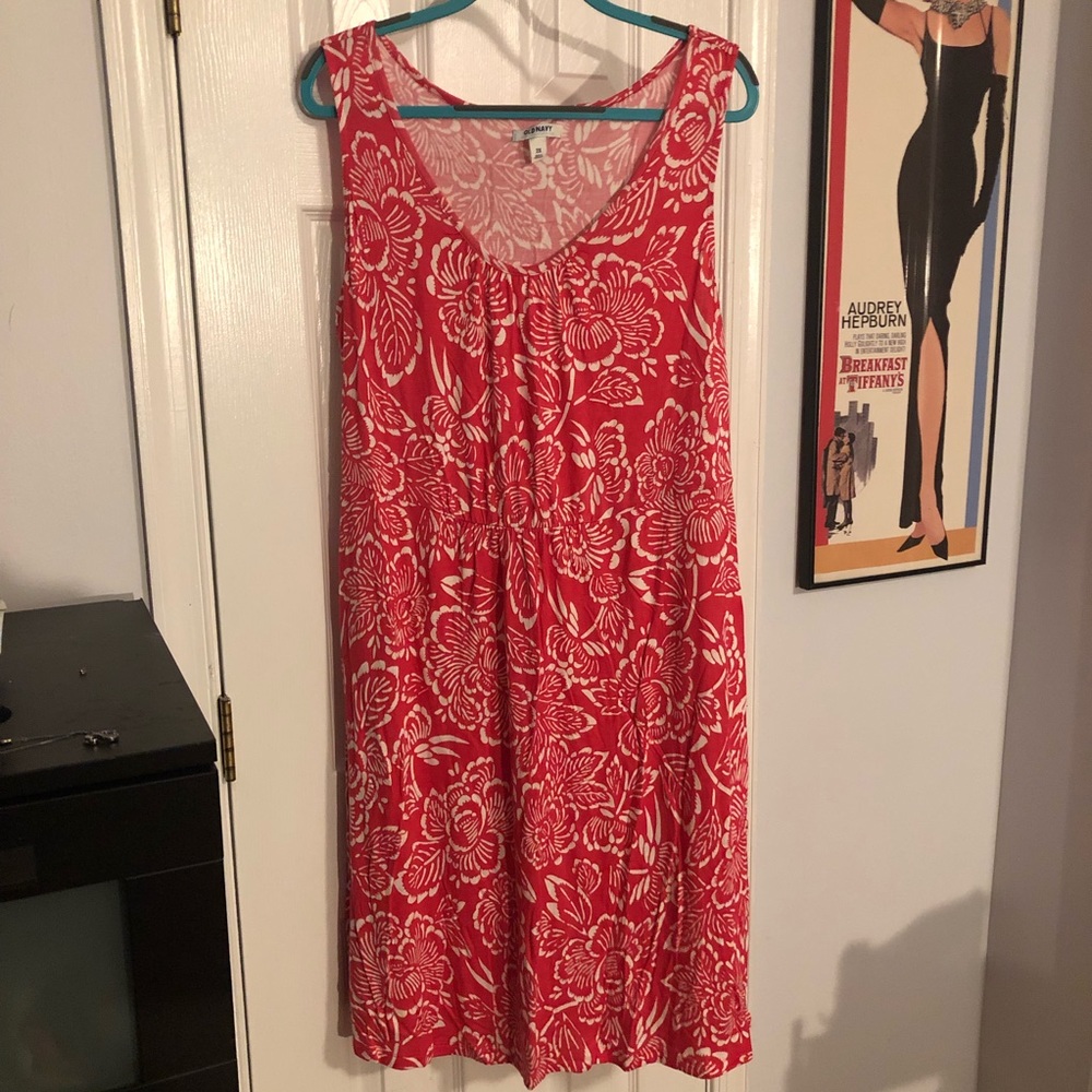 Pink Floral Plus Size Old Navy Dress 2x
